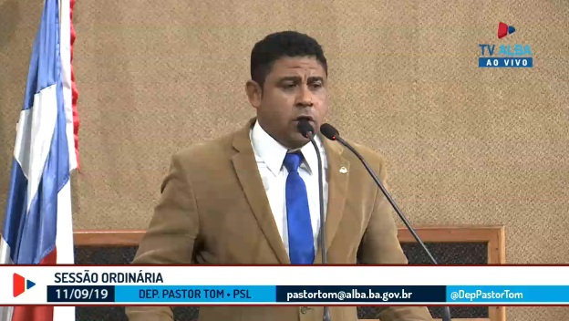 Após ser afastado da ALBA por determinação do TSE, Pastor Tom espera reverter decisão