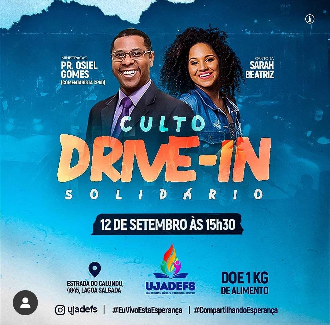 Juventude da Assembleia de Deus realiza drive-in solidário: Eu Vivo Esta Esperança