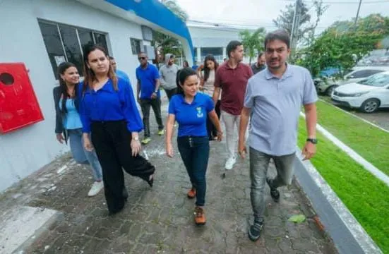 Obras do novo PA Nelson Barros chegam a 90% e recebem vistoria de autoridades em Lauro de Freitas