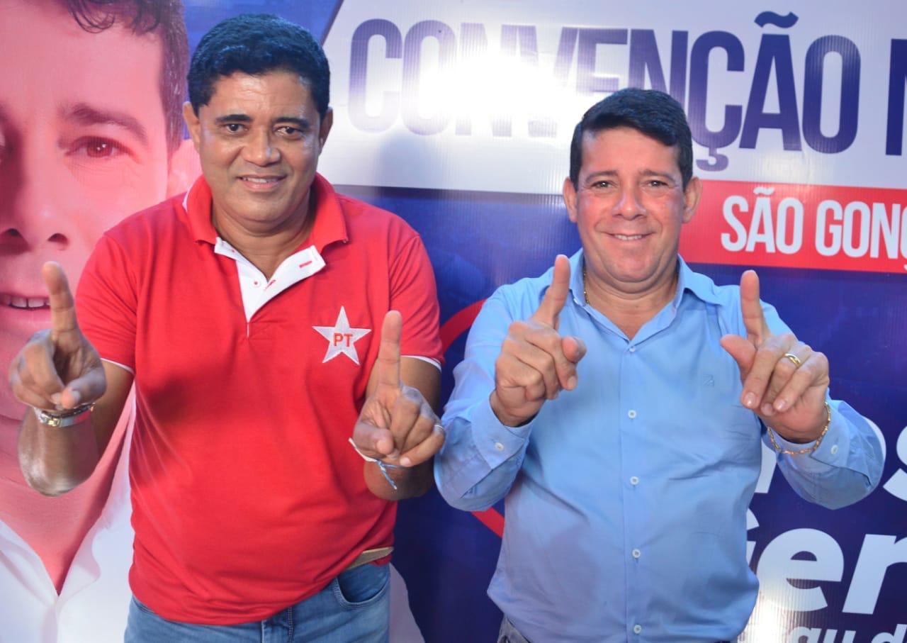 Convenção oficializa chapa de Carlos Germano e Cacau Do Vale em São Gonçalo dos Campos