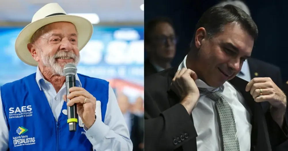 Tracking aponta crescimento de Lula sobre Flávio Bolsonaro após crise envolvendo Banco Master
