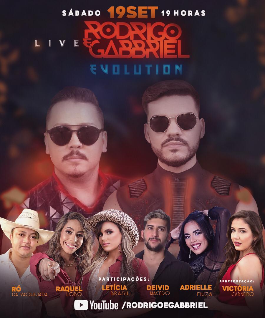 Dupla Rodrigo e Gabbriel realiza live do piseiro nesse sábado