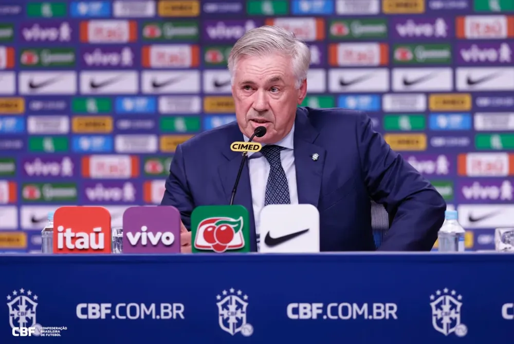 Carlo Ancelotti, técnico da Seleção Brasileira - Foto: CBF/Divulgação