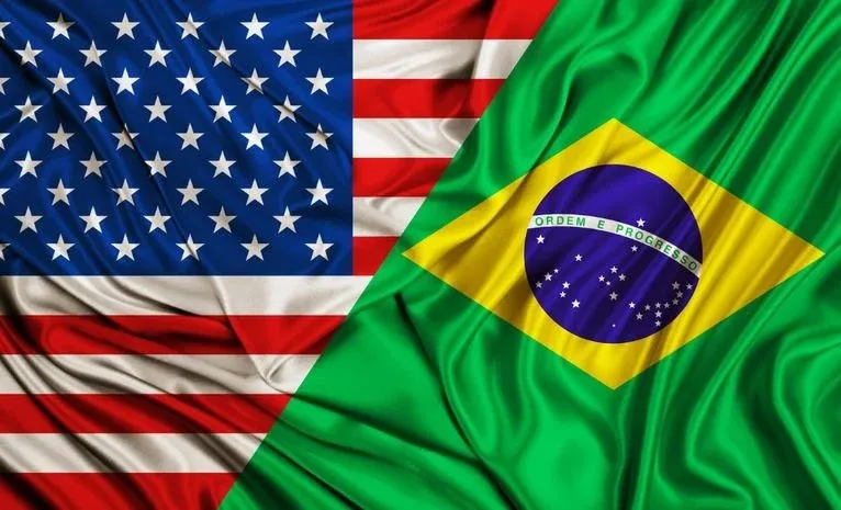 Bandeiras dos Estados Unidos e do Brasil - Foto: Divulgação/Mapa