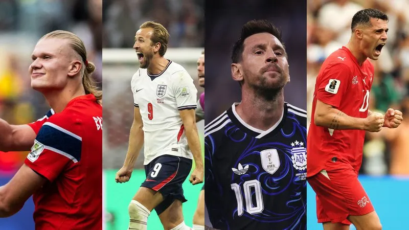 Foto: Reprodução/Instagram/ @herrelandslaget/ @england/ @afaseleccion/ @swissnatimen