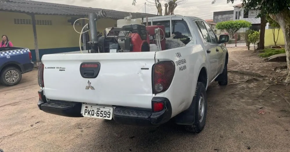 Feira recebe carro fumacê para reforçar combate ao Aedes aegypti em áreas com maior incidência