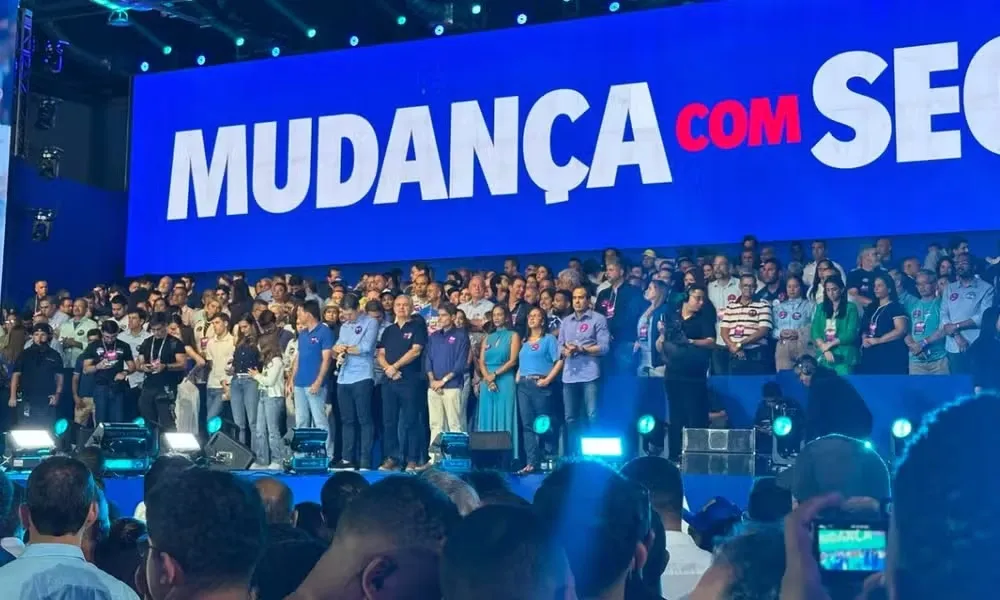 União Brasil lança ACM Neto como candidato ao governo da Bahia — Foto: Iamany Santos/g1