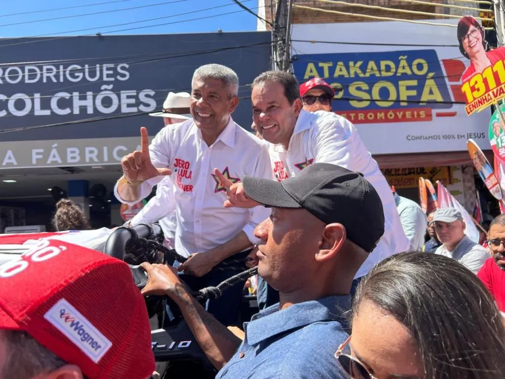 Jerônimo Rodrigues visita Dom Itamar antes de carreata em Feira de Santana