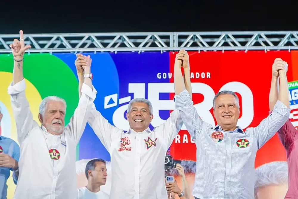 AtlasIntel/A TARDE: Wagner e Rui mantêm liderança na corrida pelo Senado