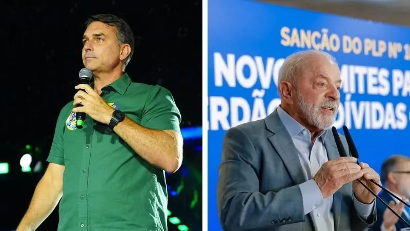 Foto: Charles Vieira/Campanha Flávio Bolsonaro e Ricardo Stuckert/Campanha de Lula