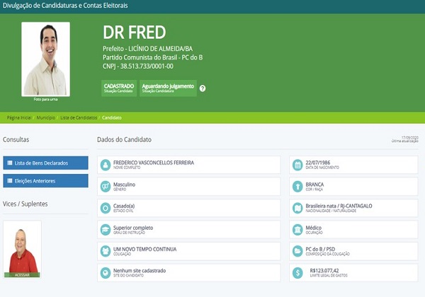 Bahia tem cidade com apenas um candidato na disputa pela prefeitura municipal; confira