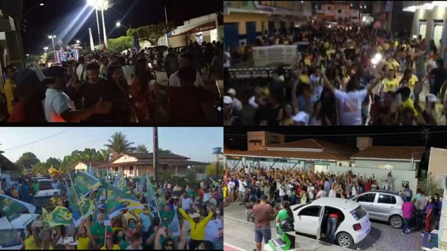 Eventos políticos geram aglomerações em cidades do interior no final de semana; assista