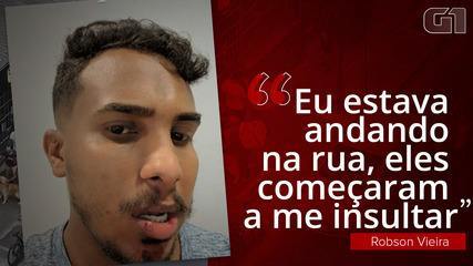 Vídeo mostra publicitário sendo agredido por 3 homens durante passeio com cão no Centro de SP; veja