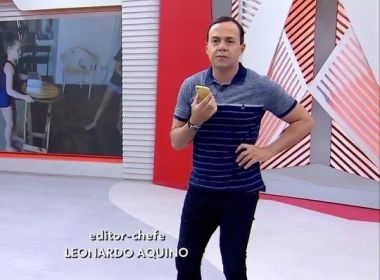 Apresentador do 'Globo Esporte' liga para mãe ao vivo para saber cardápio do almoço
