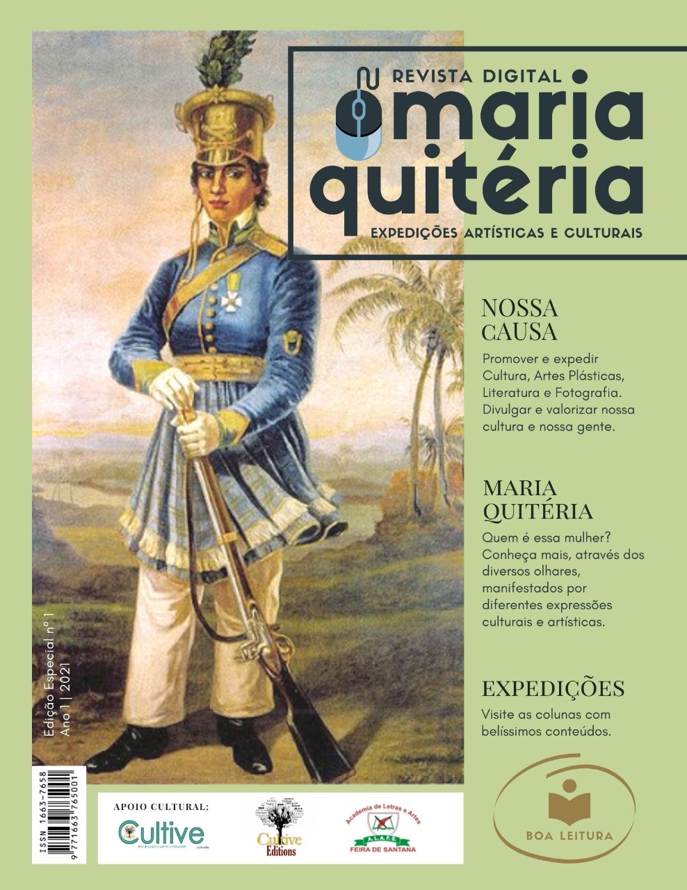 Revista Maria Quitéria abre edital para publicações