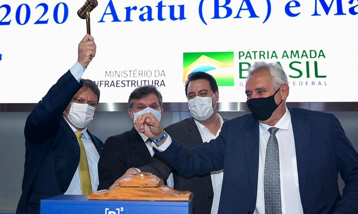Infraestrutura arrecada R$ 87,5 milhões em leilão de quatro portos