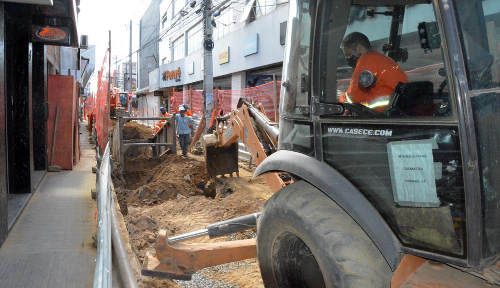 Novo Centro: Macrodrenagem concluída e obras avançam