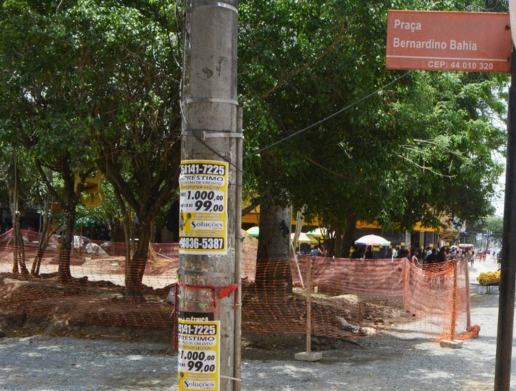 Obras do projeto Novo Centro chegam à Praça Bernardino Bahia