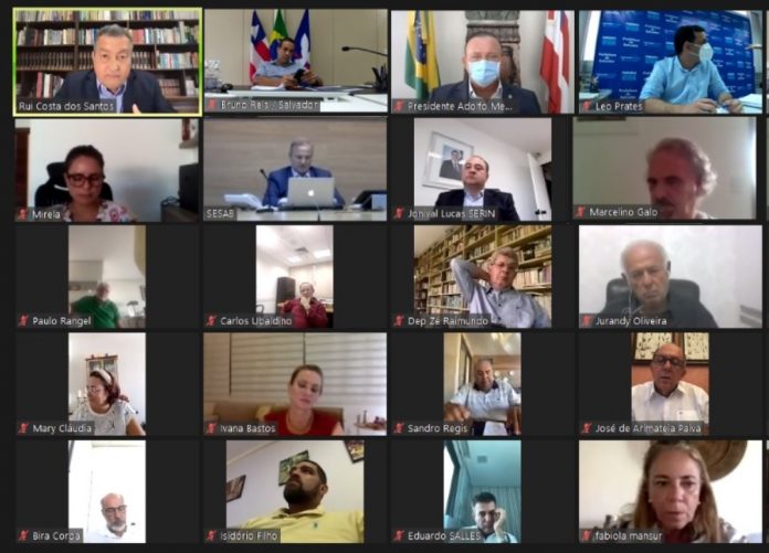 Rui se reúne com deputados estaduais para debater medidas de enfrentamento à Covid-19