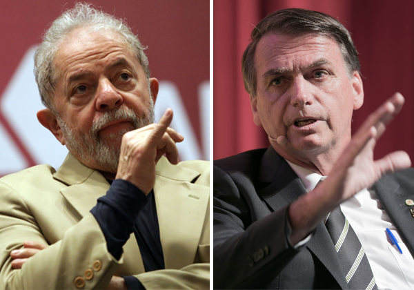 Pesquisa aponta empate técnico entre Bolsonaro e Lula na disputa pela Presidência