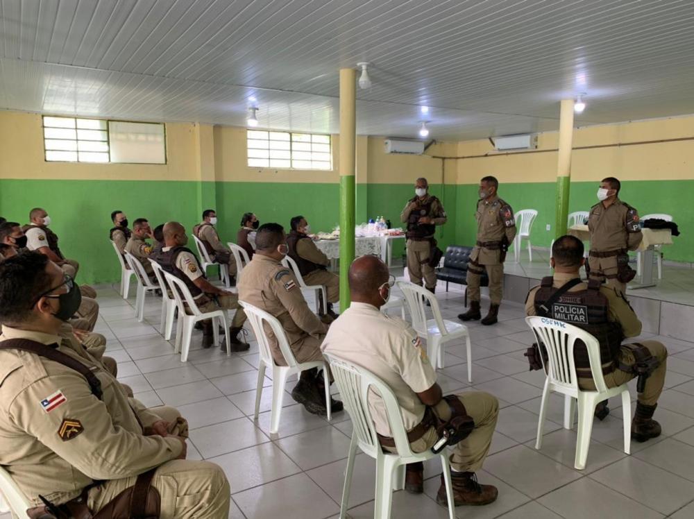 Polícia Militar realiza reunião de alinhamento em Terra Nova e Teodoro Sampaio