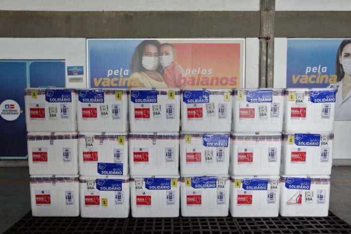 Bahia recebe 350 mil doses da vacina e Feira de Santana retoma imunização