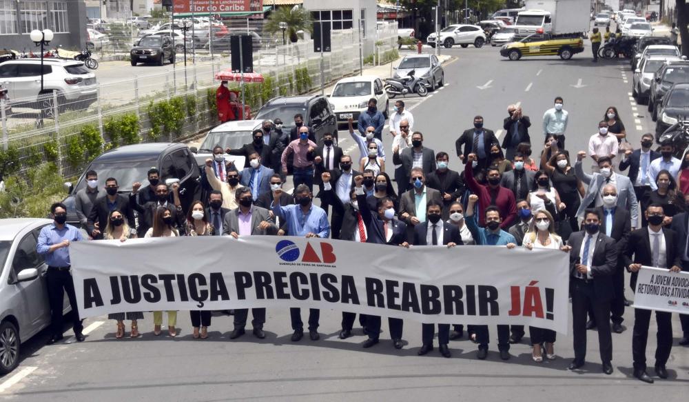 OAB defende retomada imediata do funcionamento presencial no fórum de Feira