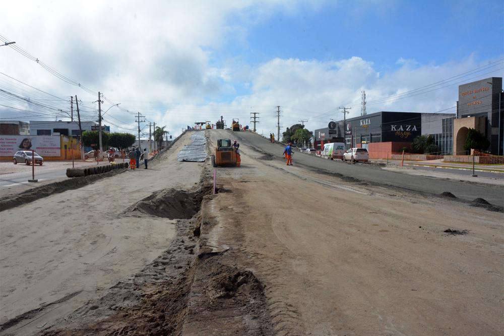 Duplicação do viaduto Francisco Pinto em fase final com 80% do serviço executado