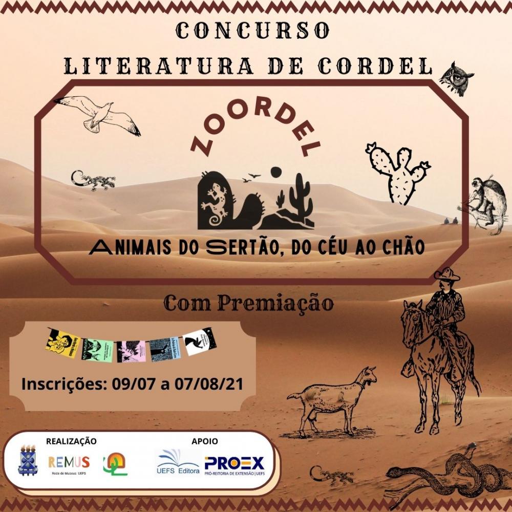 Fauna sertaneja é tema de concurso de cordel promovido pela Uefs