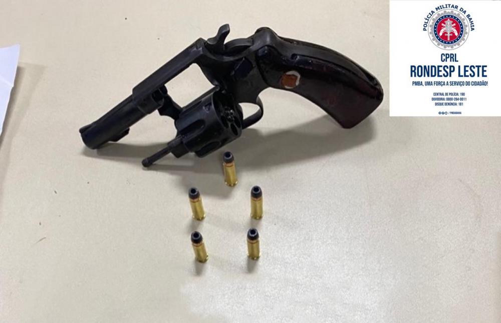 Arma de fogo é apreendida no bairro Tomba