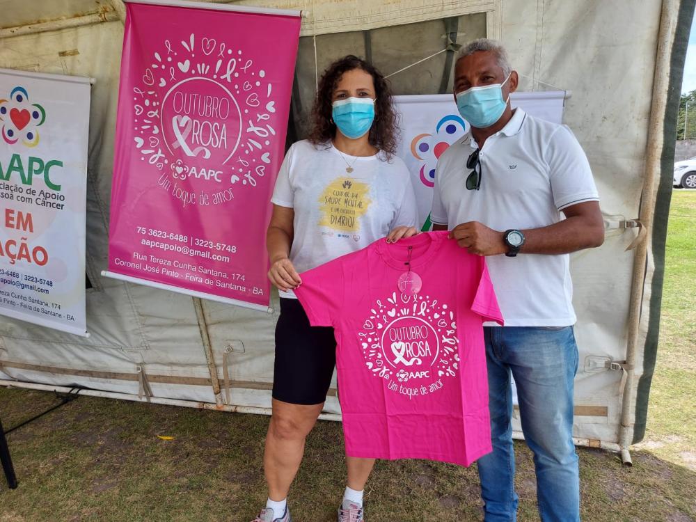 Caminhada na Lagoa Grande chama atenção para a boa disposição mental dos profissionais da saúde