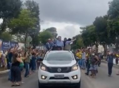 Em reduto baiano, Bolsonaro chega a Teixeira de Freitas em ação de 1 mil dias de mantado