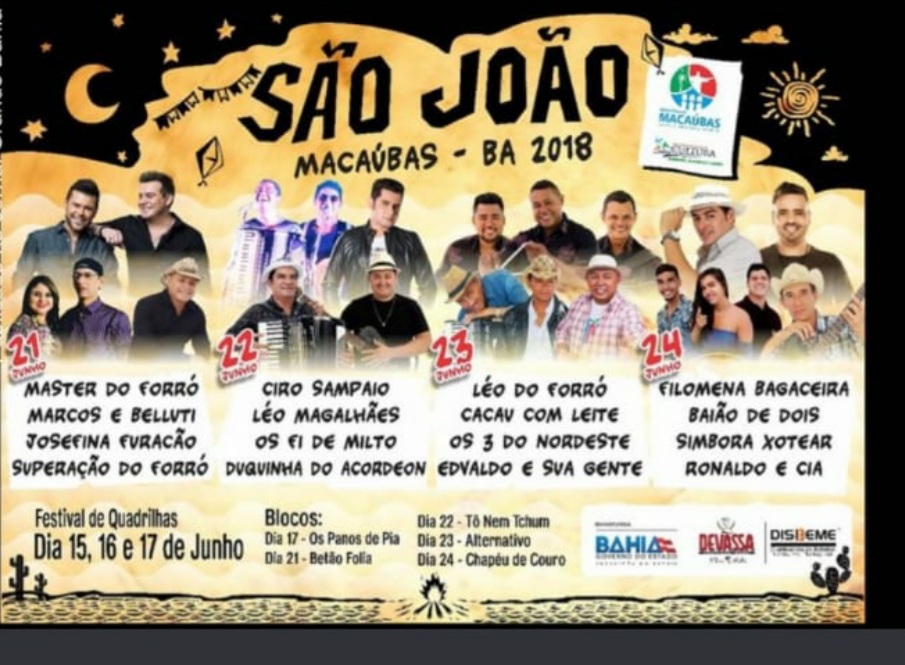 São João de Macaúbas promete movimentar toda a região