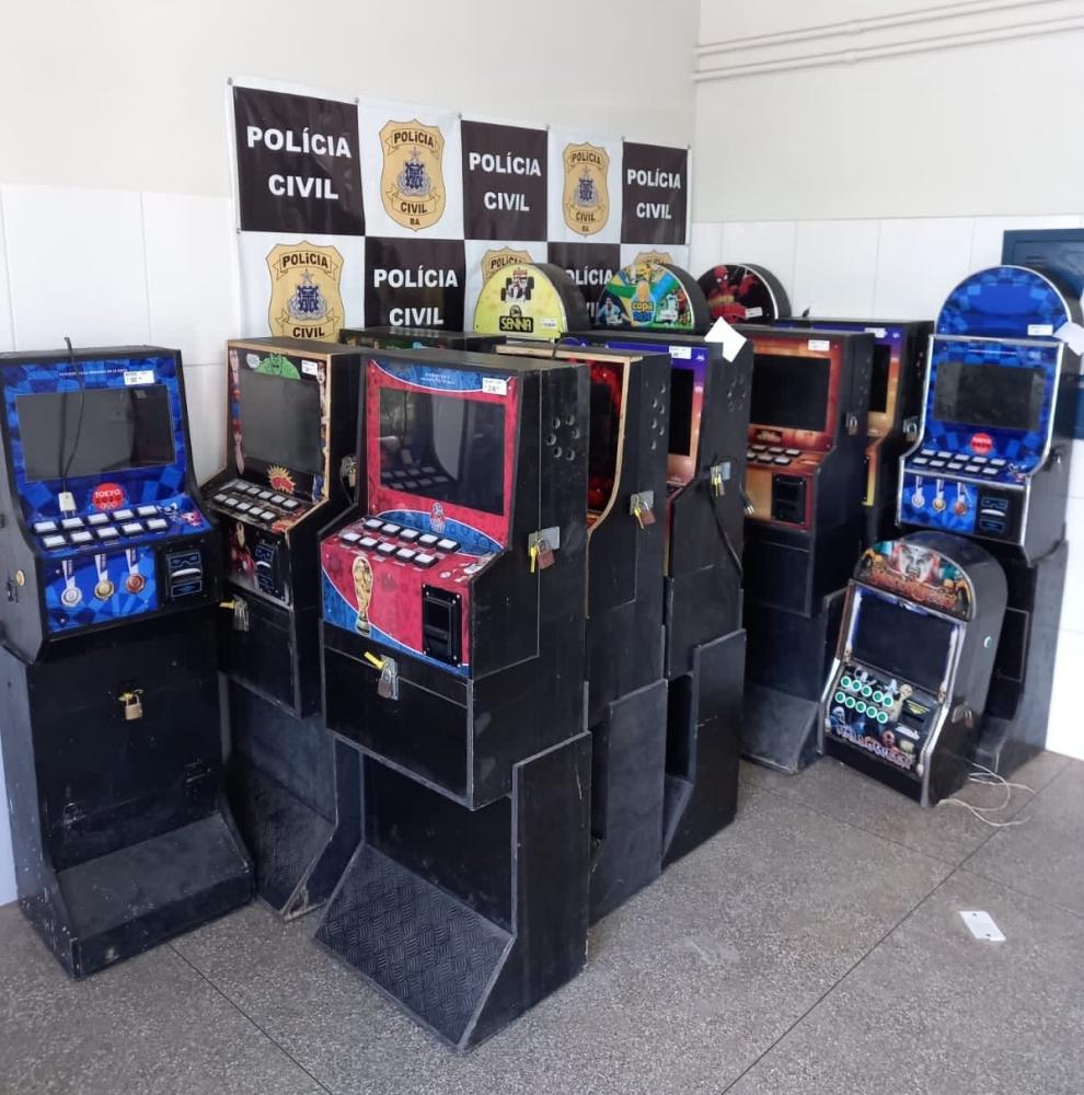 Forças da SSP apreendem 26 máquinas caça-níqueis no interior