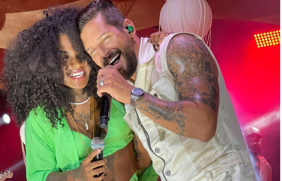 A Dama participa da gravação do DVD Eva em Noronha