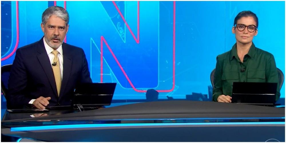 Bonner e Renata são afastados do JN após teste positivo para Covid