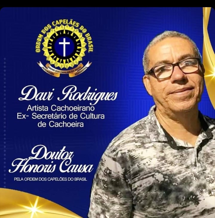 Davi Rodrigues receberá o título de Doutor Honoris Causa 