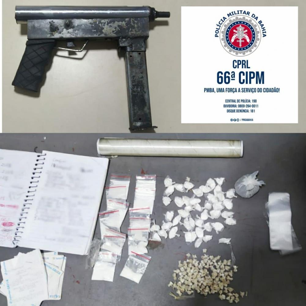 66ªCIPM localiza submetralhadora em Feira de Santana